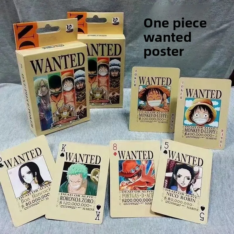 

New One Piece Monkey D Luffy Nano Anime Character HD Playing Cards Limited Edition Collection Game Party Entertainment Wholesale