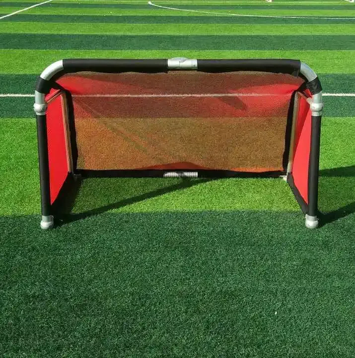

Portable Aluminium Folding Mini Soccer Goal Colorful Nets Colorful Fabric Foldable Soccer Goals