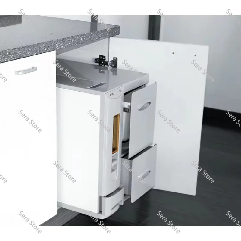 Embedded kitchen rice noodle storage cabinet, noodle box, smart rice bucket, insect-proof rice box, cabinet drawer type grain