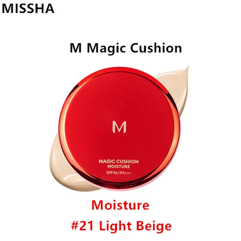 New Version MISSHA M Magic Cushion SPF44/PA+++15g  Sunscreen Foundation Concealer Air BB Cream Whitening Korea Cosmetics