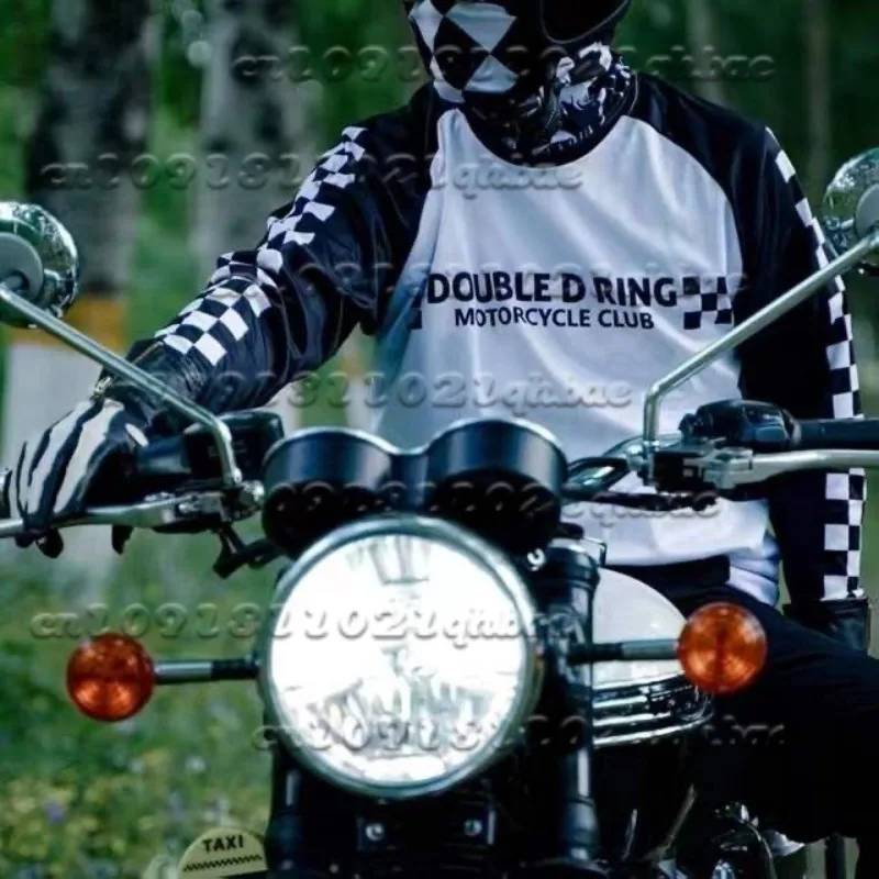 

Летний мужской новый повседневный сетчатый дышащий топ со звездами и 3D принтом, быстросохнущая футболка с длинными рукавами для езды на мотоцикле по бездорожью