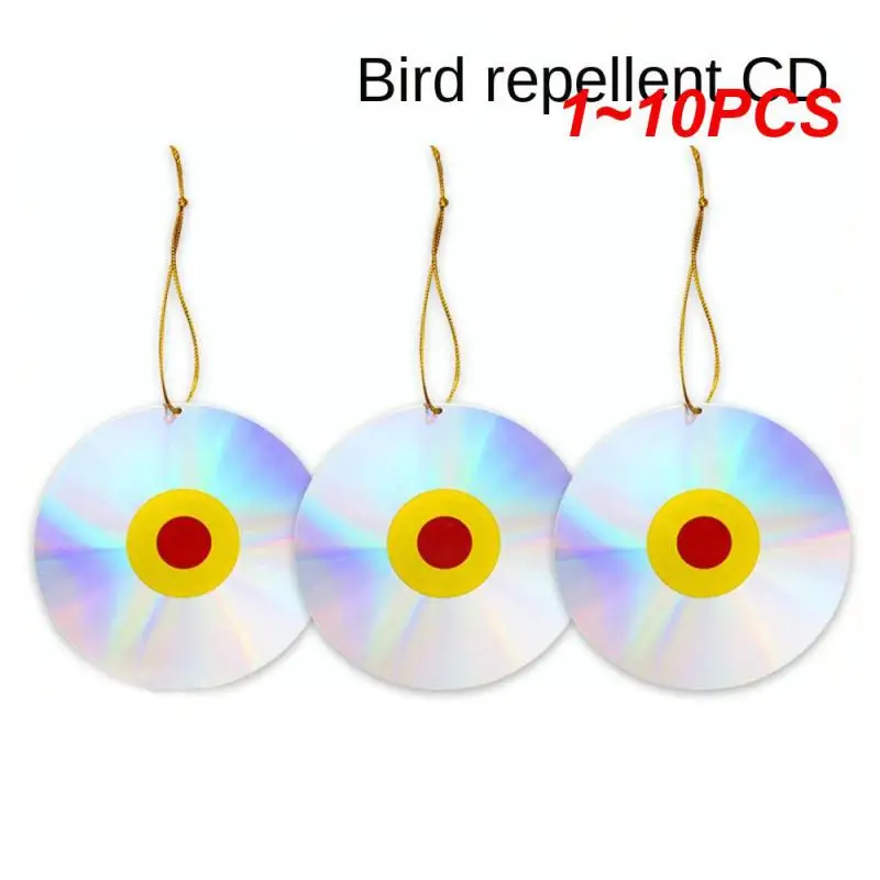 

1~10PCS Garden Bird Repellents Tool Double-sided Laser Reflective Courtyard Decoration Anti-bird Film Repellent Plate with