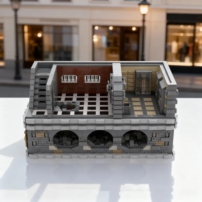 1962pcs MOC Bank Robbery Two Meters It Was Perfect City Police Toys Model Building Blocks Construction Christmas Gifts Idea