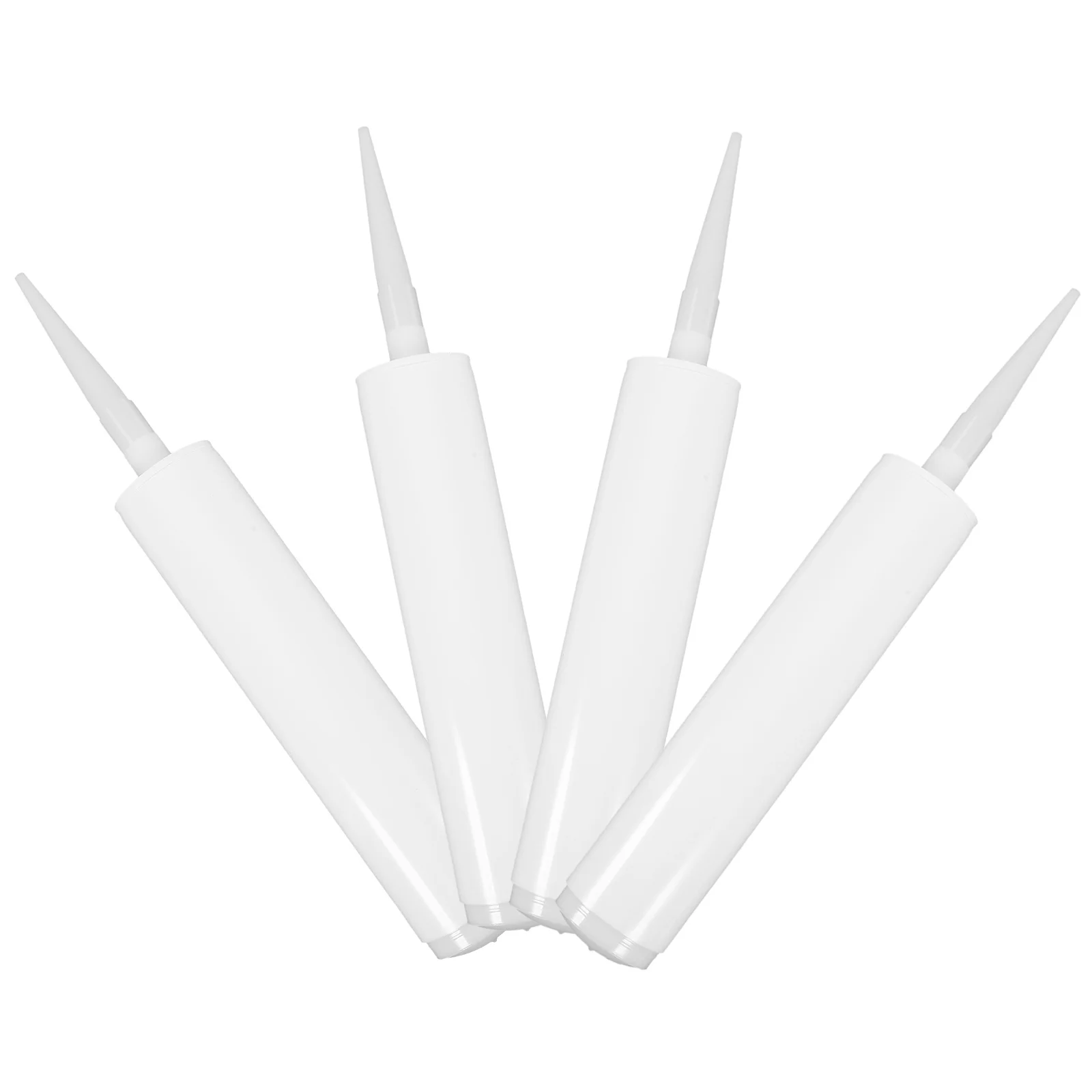 

4pcs Empty Hose Refillable Sealant Tube Reusable Caulking Tubes Plastic Lightweight DailyUse RepairGaps TileSurfaces FloorTiles