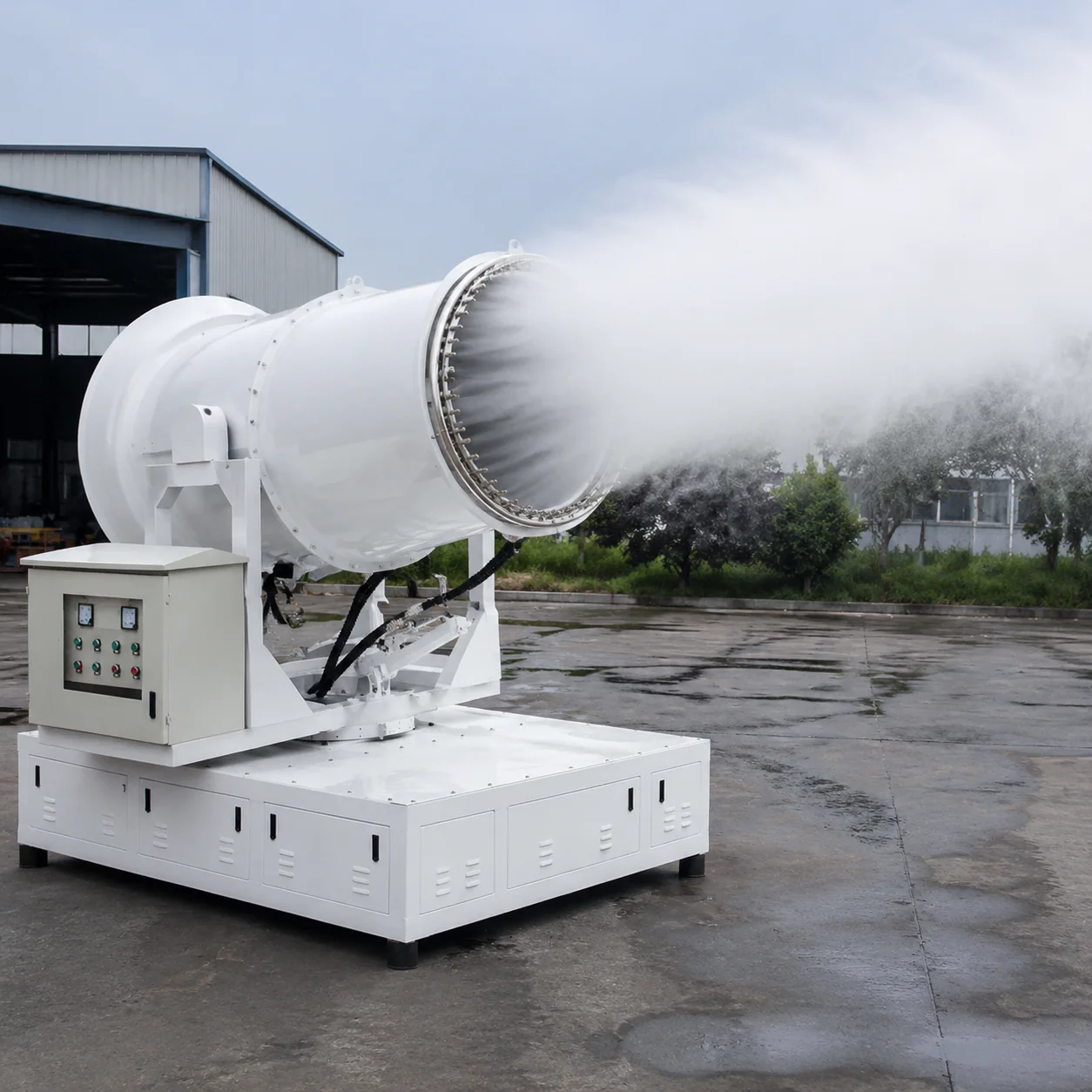 Factory Direct Aggregate Dust Suppression 30m-150m Fog Cannon Coal Mining Dust Control Fog Cannon Machine Mist Cannon Machine