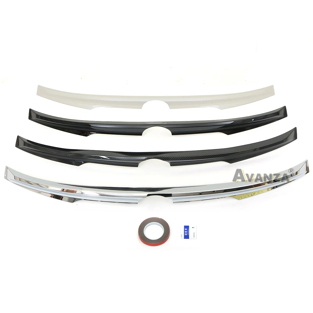 For 2016-2021 Toyota Fortuner Rear Trunk Roof Spoiler Splitter Wing Cap - Detail 1