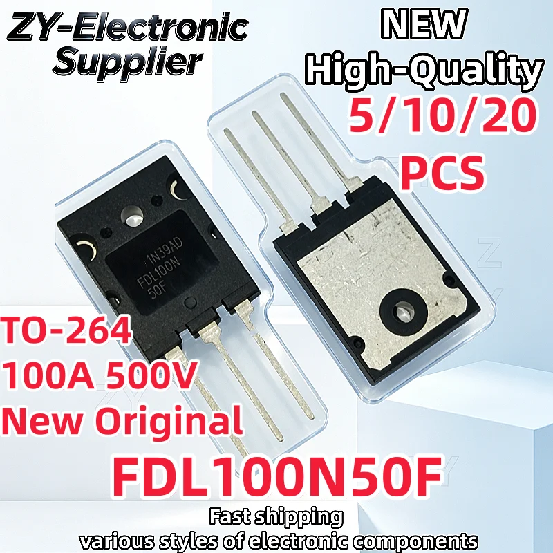 【5-20Pcs】TO-264 New Original FDL100N50F FDL100N50 100N50 500V 100A High Power MOSFET Best Quality In Stock