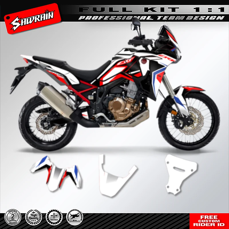 

Sawrain Custom Team Motorcycle Graphics Decals Stickers Kits For AFRICA TWIN CRF 1100L 2020 2021 2022