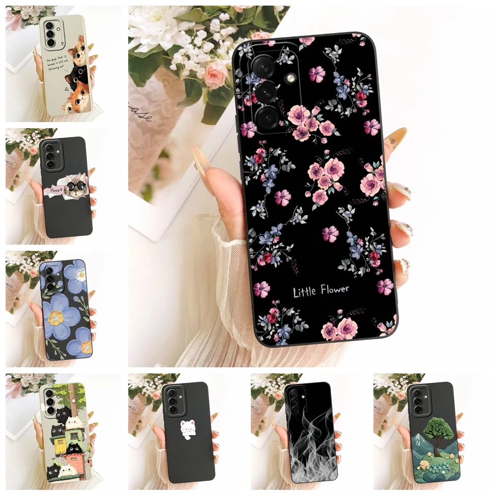 For Samsung Galaxy A36 5G Case Cover Silicone Fashion Cute Cat Funny Pattern Casing For Samsung A36 5G SM-A366E SM-A366B
