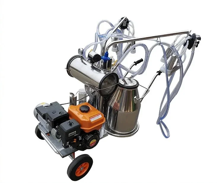 YYHC-  Piston Milking Machine 25 L Vacuum Pump High Configuration Single Barrel Configuration Cattle and Sheep Milking Machi