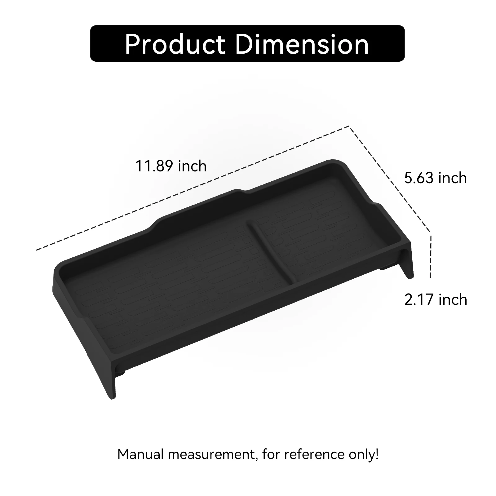 Smabee Left Drive for Ford Explorer 2026 Dashboard Storage Tray Behind Screen Silicone Lined Hidden Center Console Organizer Box