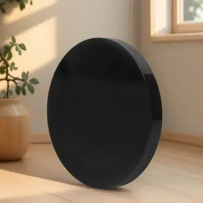 

Obsidian Mirror Round Black Scrying Mirror Polished Reflective Surface Divination Decor Modern Home Office Accent