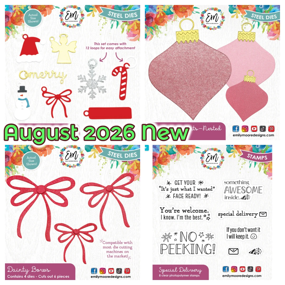 August 2026 New Curvy Ornament Nested Die Metal Cutting Dies Stamps Stencil for DIY Scrapbooking Diary Production Handmade Card