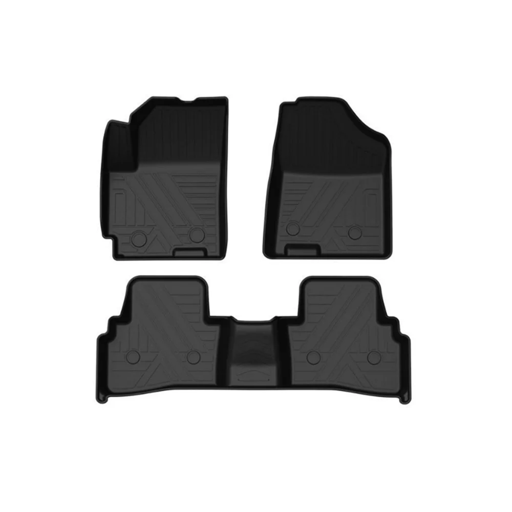 

For Hyundai IX25 2020 Car Waterproof Non-slip Floor Mat Fully Surrounded TPE Material Wear-resisting LHD Car Foot Pads