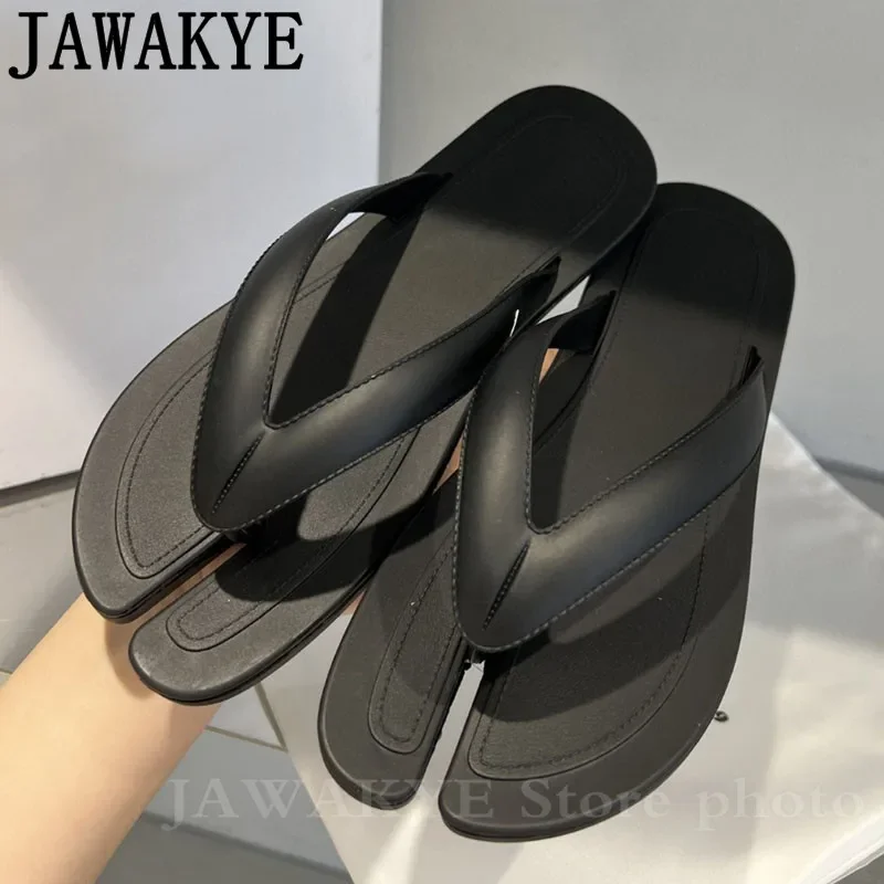 Designer Brand Flipflops Split Toe Casual Vacation Beach Shoes Summer Ladies Outdoor Flat Slippers Women Shoes Zapatos Mujer