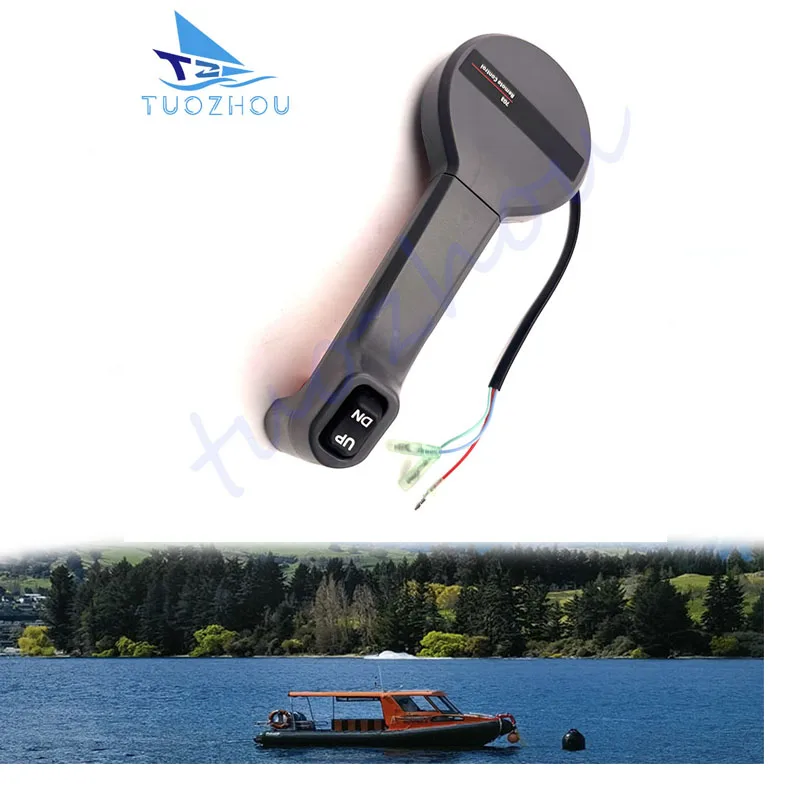 throttle-shift-handle-with-trim-tilt-switch-for-yamaha-outboard-motor-new-style-703-remote-control-box-703-48221-10