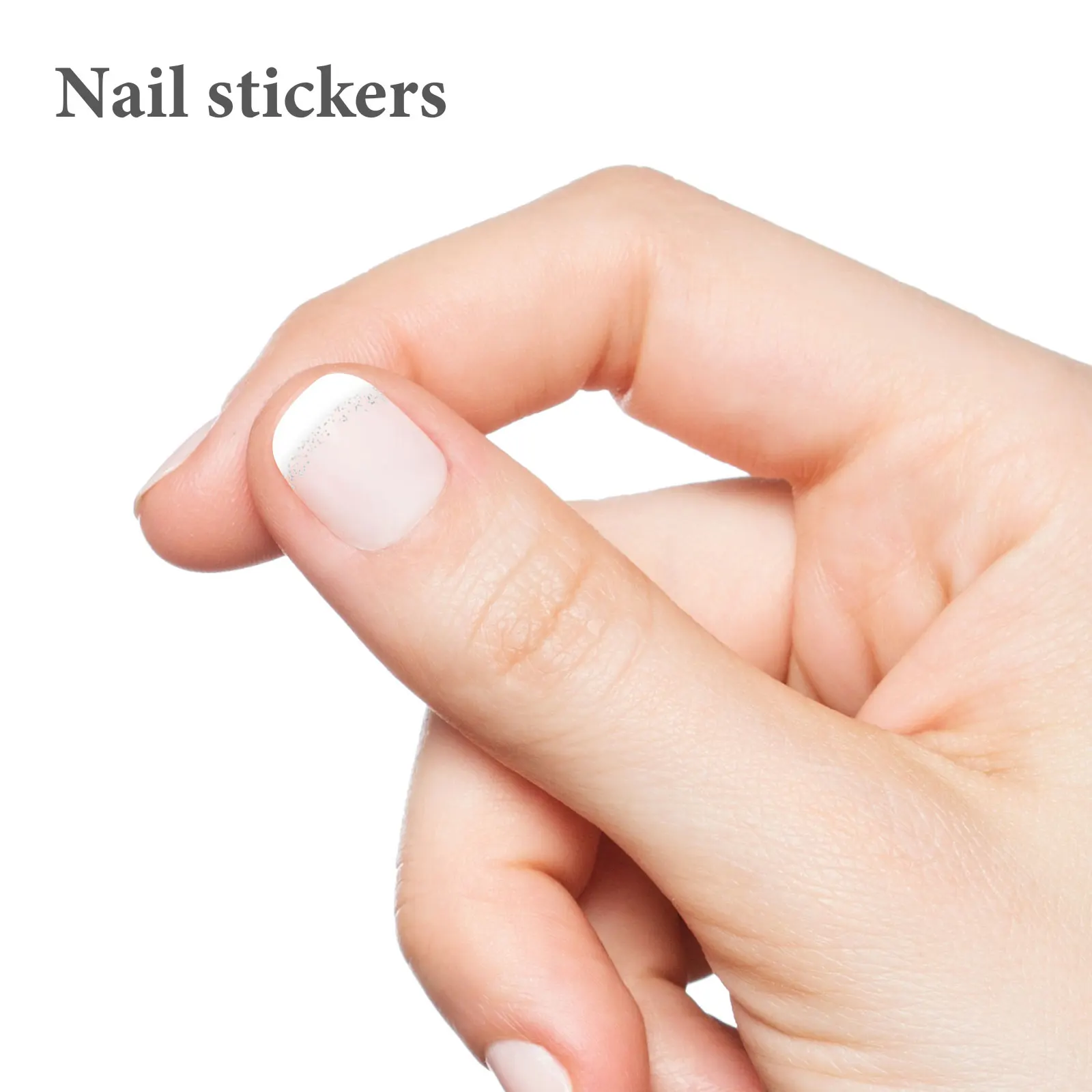 

3 Sheets Gel Nail Stickers Resin Self Adhesive Long Lasting PET Material Nail Polish Strips Women Manicure Accessories Fake