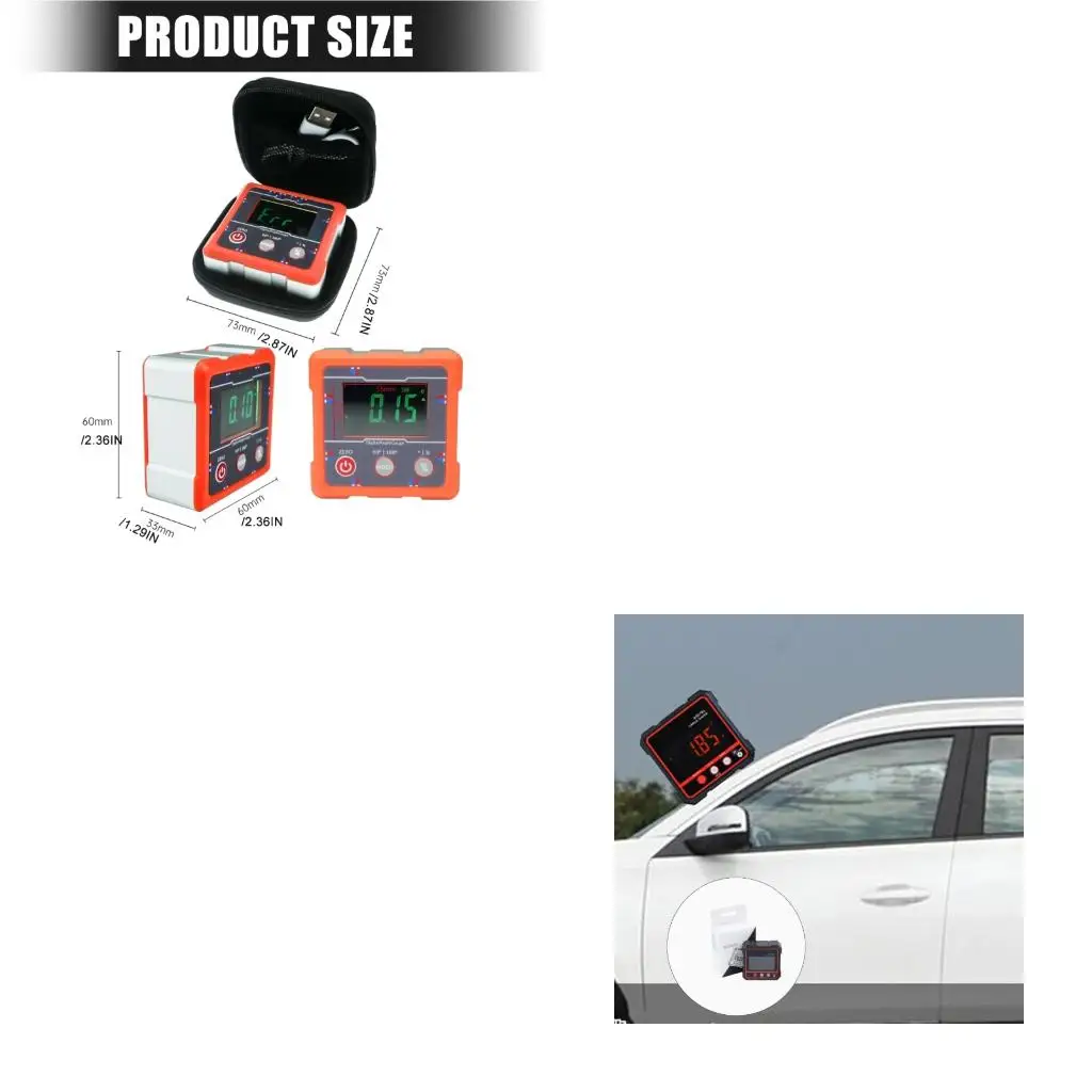 

Upgrades Digital Inclinometer Angles Finder Base Accuracy Measuring Tool For Carpentry Equipment Installation