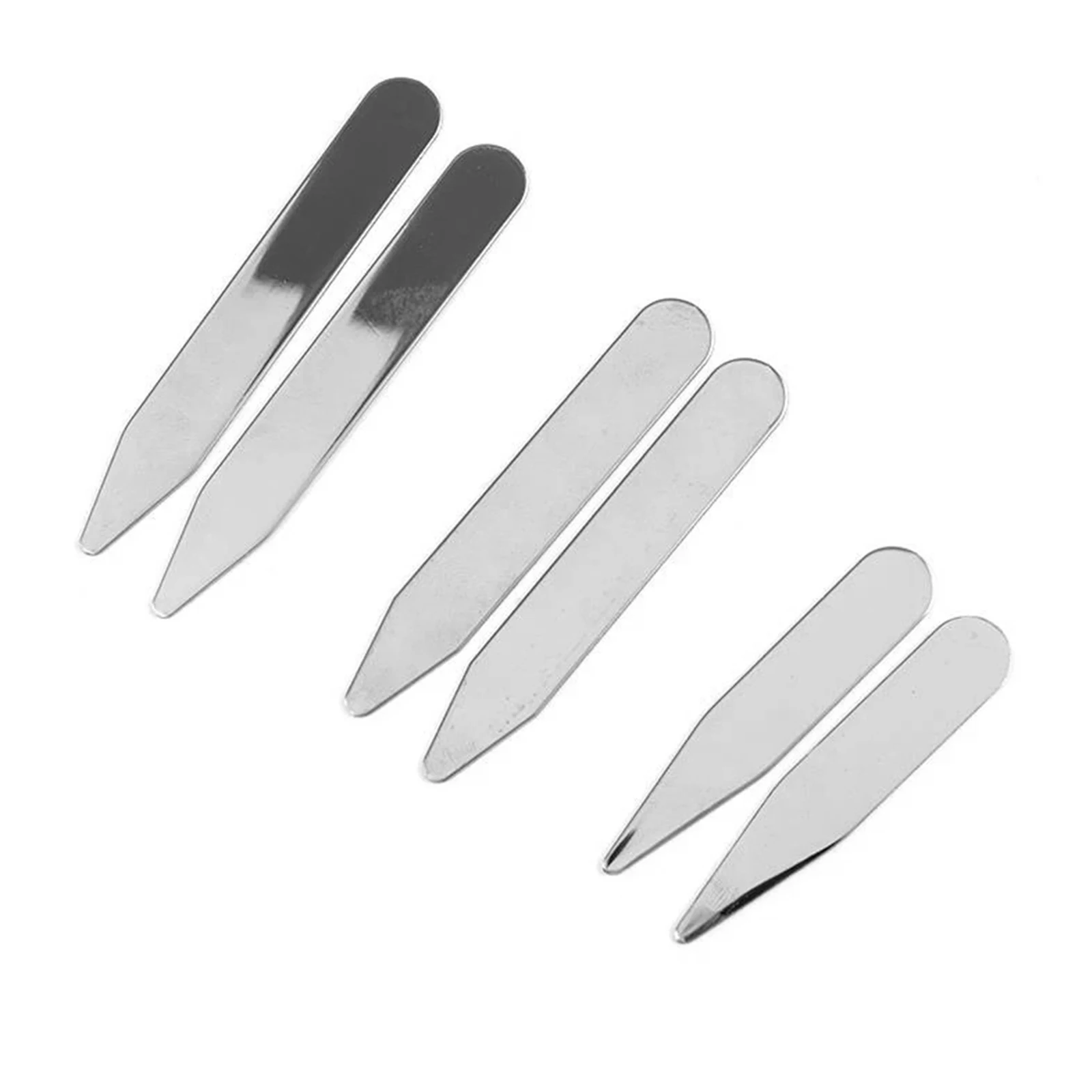 2 pair Metal Collar Stays Bone Stiffeners For Men\'s Women\'s Shirt Inserts Stay