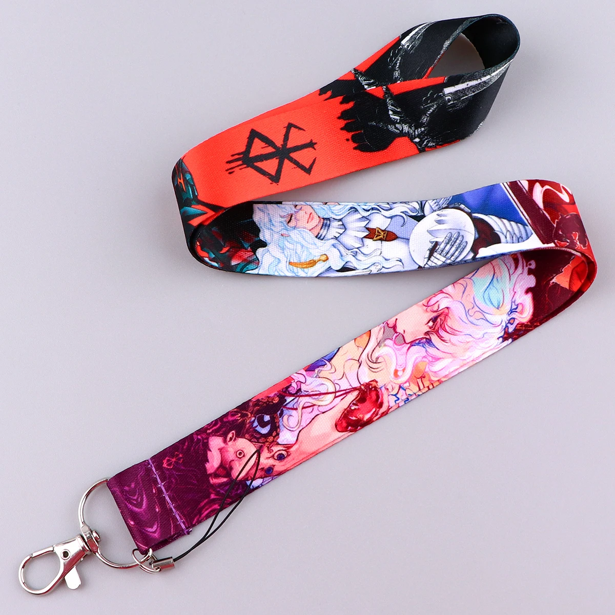 Anime Lanyard Manga Cool Neck Strap for key ID Card Cell phone Straps Badge Holder DIY Hanging Rope Neckband Accessories
