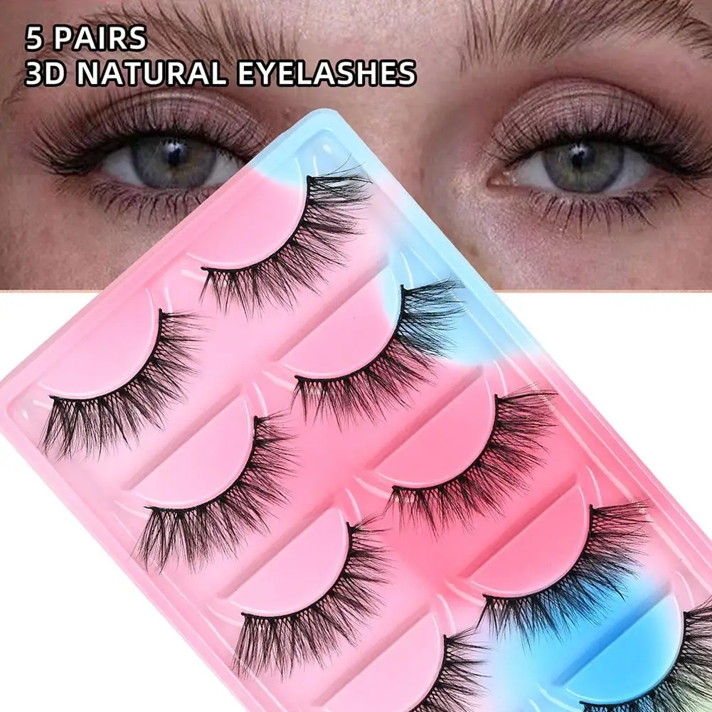 5 Pairs Natural Lon…