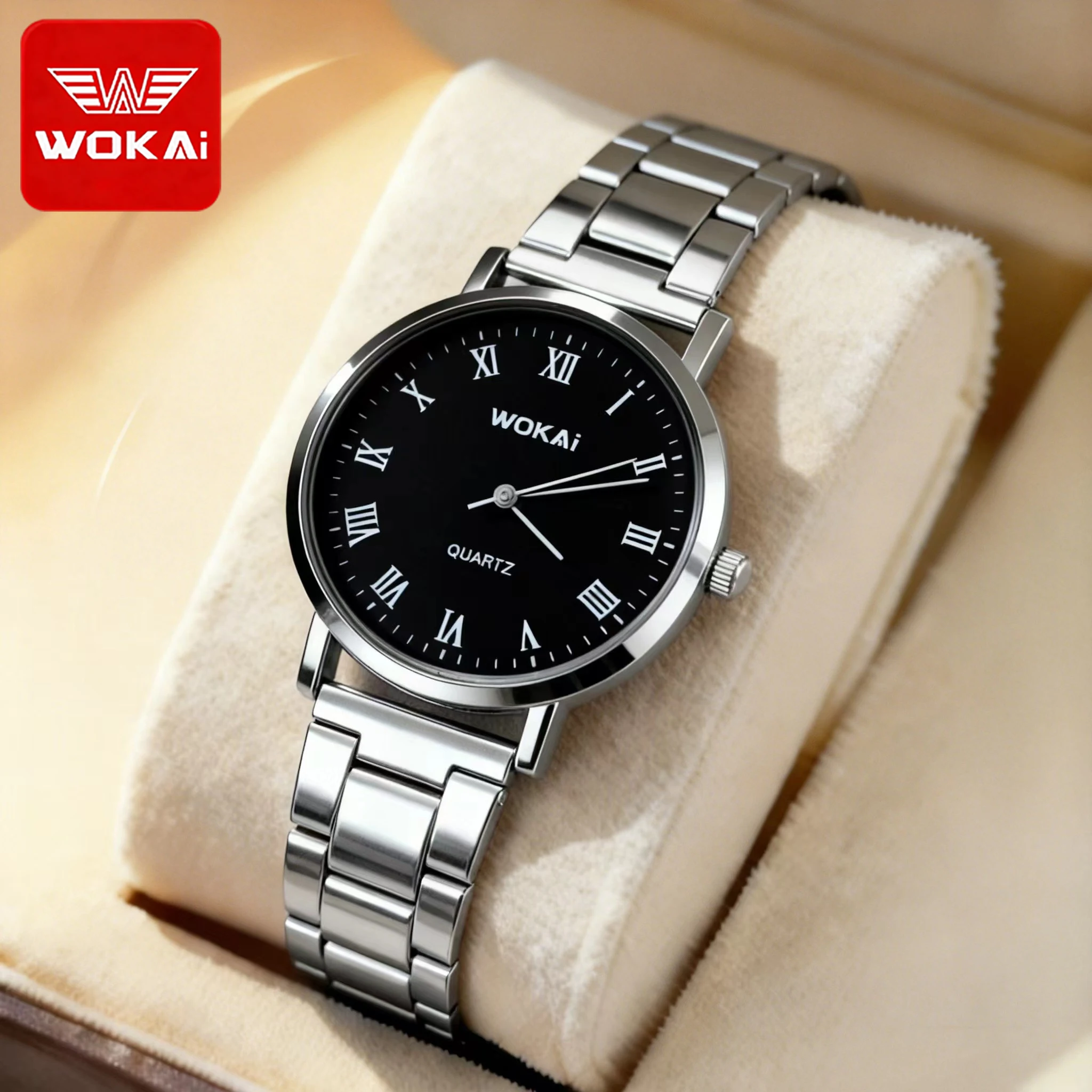 New Simple Overwatch Cheap Gift Watch Alloy Band Quartz Watch Men Business Watch