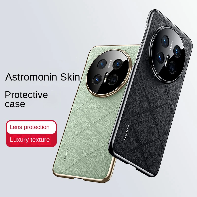 

Luxury Handmade Plating Leather Case for Huawei Mate 70 60 50 40 Pro Shockproof Phone Cover Shell Fundas Protective Case