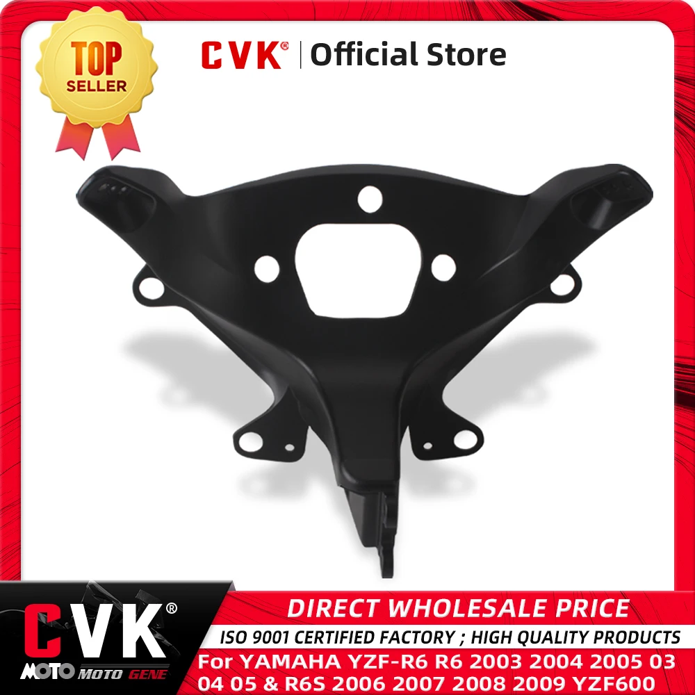 CVK Headlight Bracket Headlamp Upper Stay Fairing For YAMAHA YZF-R6 R6 2003 2004 2005 03 04 05 & R6S 2006 2007 2008 2009 YZF600