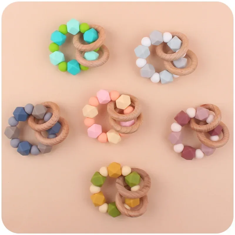 2ps Custom Baby Pacifier Clip Personalized Name Silicone Letter Dummy Holder Nipples Chains Infant Feeding Bracelet Teething Toy view 4