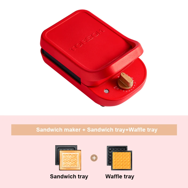 Red with 2 Plates