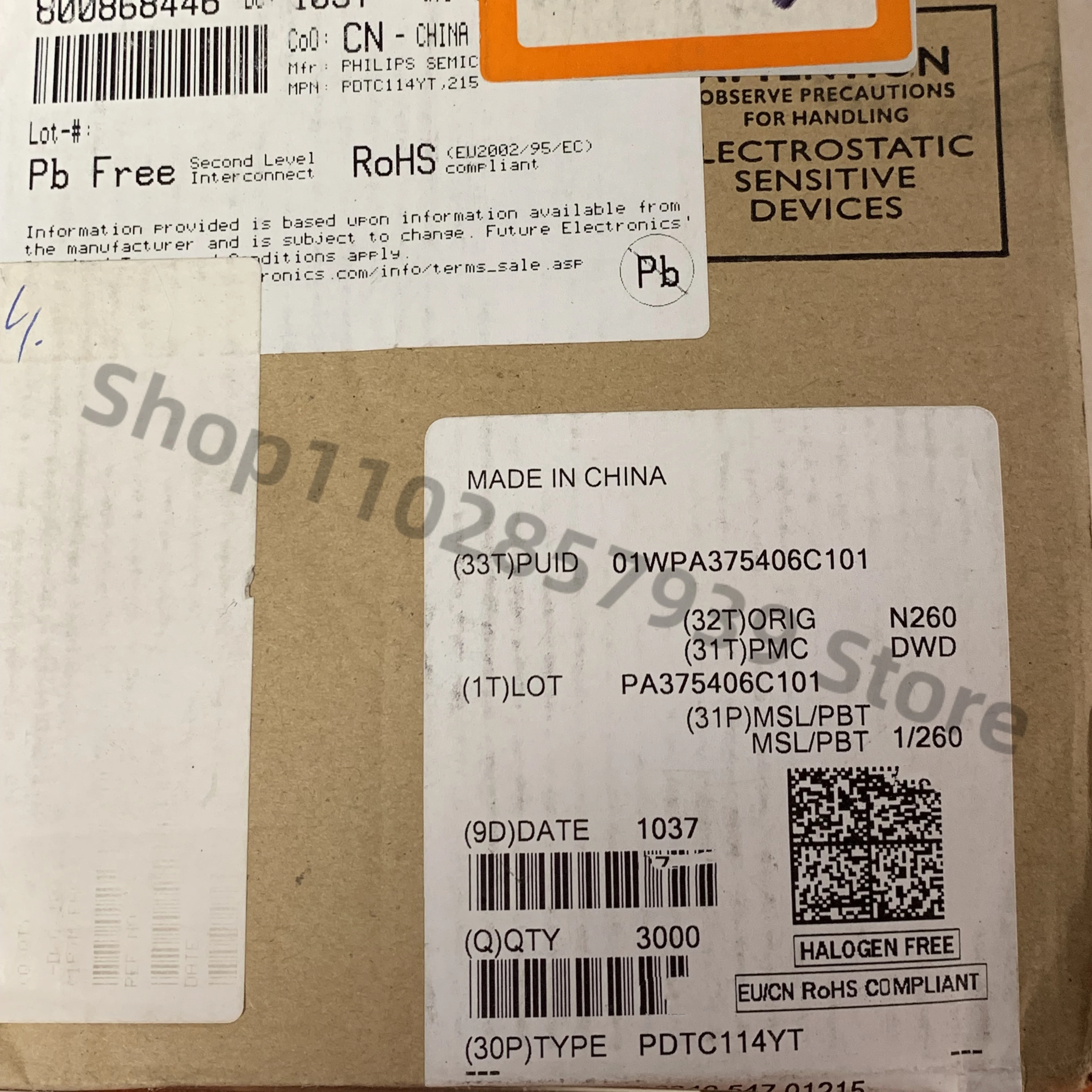 

10 шт./лот PDTC114YT SOT23 50 В 100 мА цифровые транзисторы