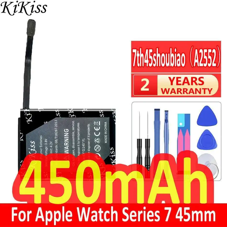 450Mah High-Capacity For Apple Watch Series 7 S7 45Mm A2552 Battery
