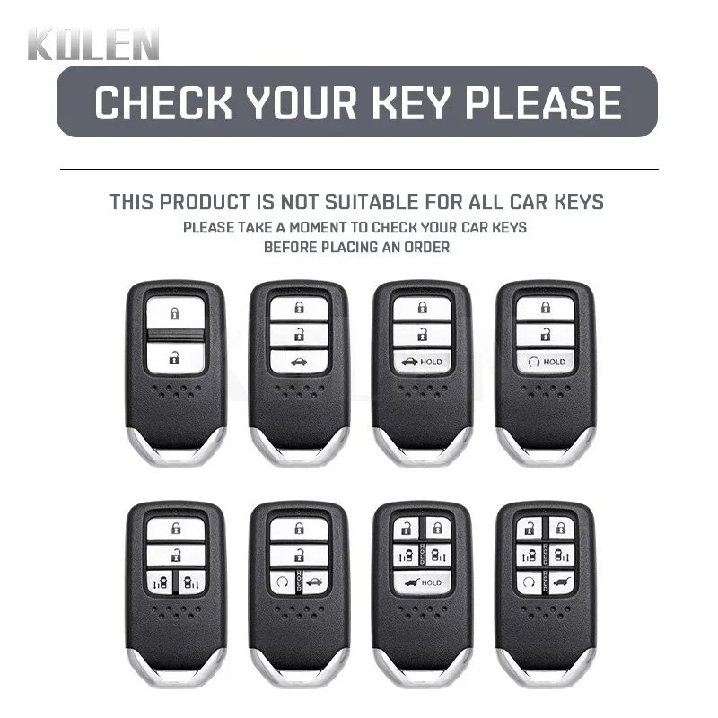 TPU Car Remote Key Case Cover Shell Fob For Honda CRV CR-V Fit Civic Accord HR-V HRV City Odyssey XR-V Key Accessories Keychain