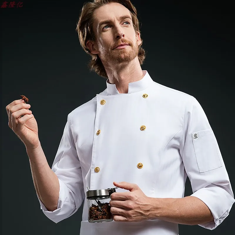 Cake Shop restaurante occidental Steakhouse uniforme de trabajo de cocina de manga larga Catering Hot Pot restaurante Hotel uniforme de Chef de otoño f