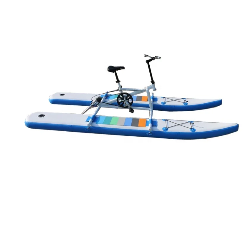 2024 China Newly Designed Adult Pedal PVC Inflatable Single Bike in A Variety of Colors Water and Outdoor Sports Equipment