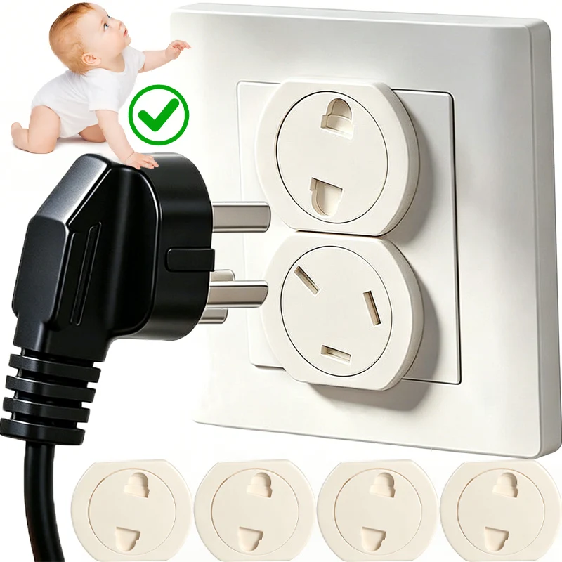10PCS Childproof Outlet Covers Standard Baby Safety Plugs Electrical Anti Electric Shock Cover for Home & Export
