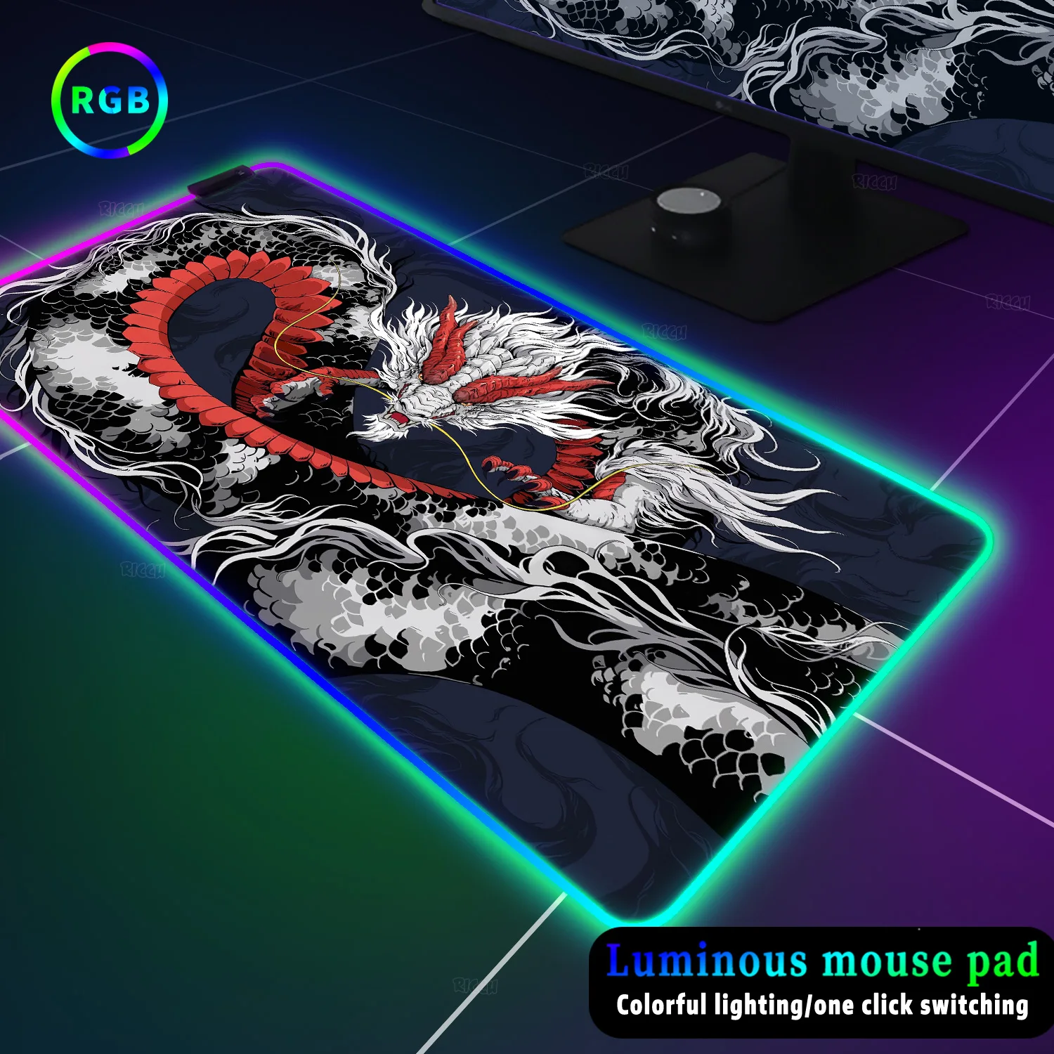 

Chinese Dragon Mousepad Keyboard Gamer Mouse Pad E-Sport Deskmat Art 900x400 Xxl Large Gaming Mousemat Office Computer Deskpad