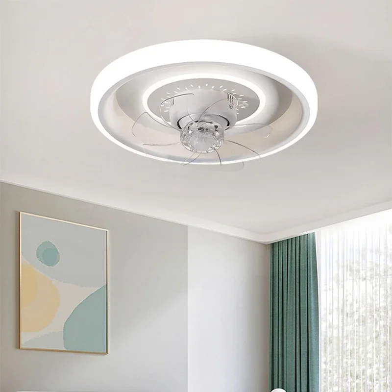 

Dimmable LED Ceiling Fan Lamp with Remote Control Fan Lamp Modern Bedroom Dining Room Decorative Electric Fan Ventilator Lights