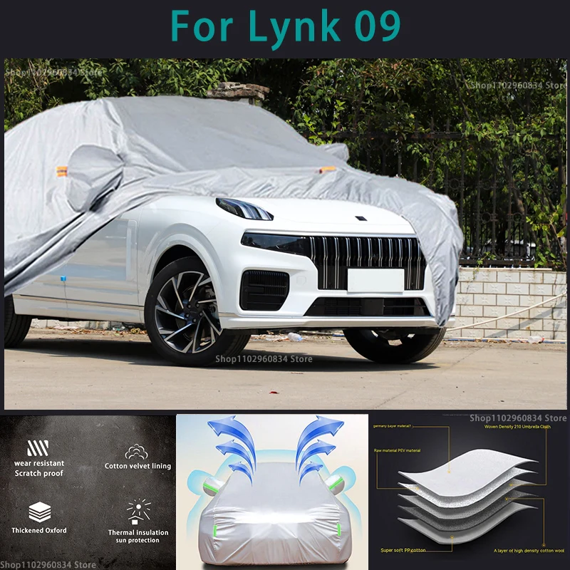 For Lynk 09 210T Full Car Covers Outdoor Sun uv protection Dust Rain Snow Protective Convenient to carry Auto Protective cover