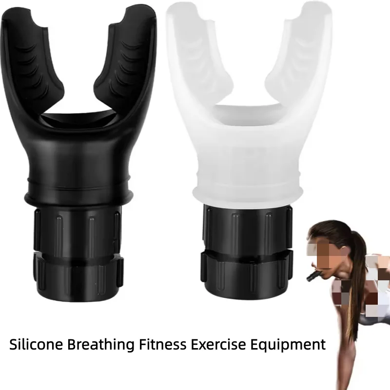 Silicone Breathing Fitness Exercise Equipment Portable Throat Adjustable Resistance Breathing Exercise Device