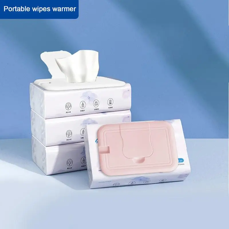 Portátil bebê toalhetes aquecedor, Thermal Wet Toalha Dispenser, guardanapo Aquecimento Box Cover, casa, carro, Mini Tissue Paper Warmer Suprimentos, quente