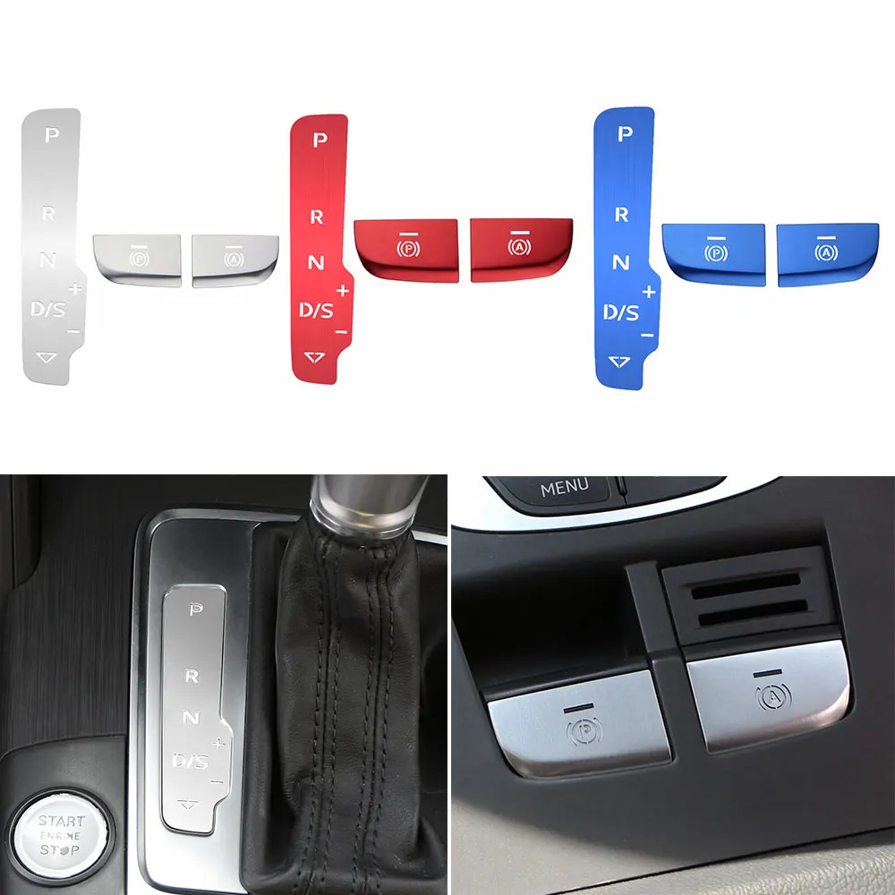 

For Audi A3 8V 2013 - 2019 LHD Gear Shift Panel Sticker Electronic Handbrake Hand Brake Button Sticker Cover Trim Accessories