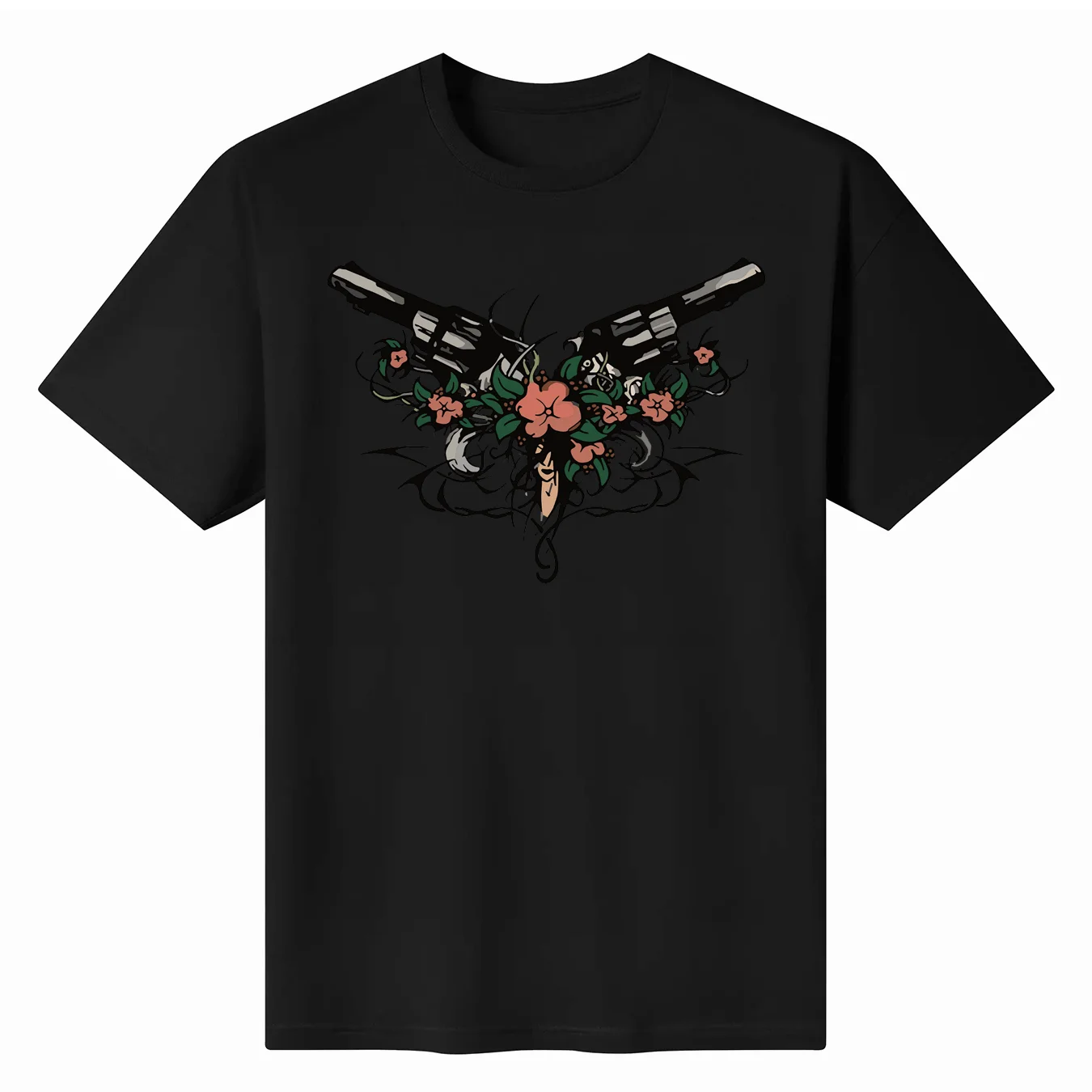 

Vintage Pistola N Roses Print Dress Hip Hop Unisex Tees Fashion Punk T Shirt Guns N Roses T-Shirt Women Tshirt Street Rock Tops