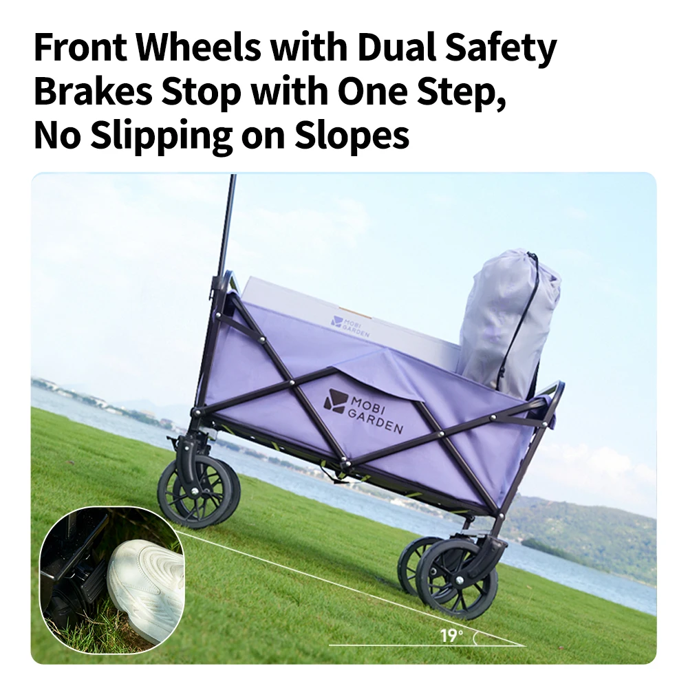 モビガーデン折りたたみ式四輪ポータブルワゴン、キャンプ車やキ - Outdoor Camping Vehicle Wagon のレビューと価格