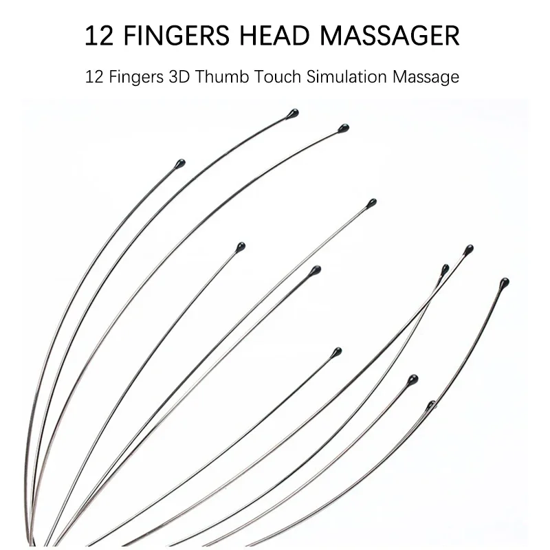 เครื่องนวดหัวปลาหมึก Alat pijat leher 12นิ้วเครื่องนวดศีรษะ Relief ผ่อนคลายความเครียดสปา