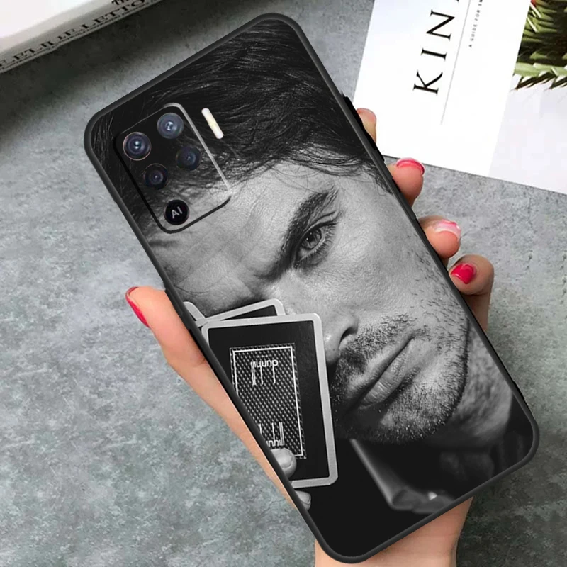 Damon Salvatore Vampire Diaries Case Cover For OPPO A78 A98 A15 A17 A54 A74 A94 A77 A52 A72 A5 A9 A53 A16 A76 A96 A54s A57s