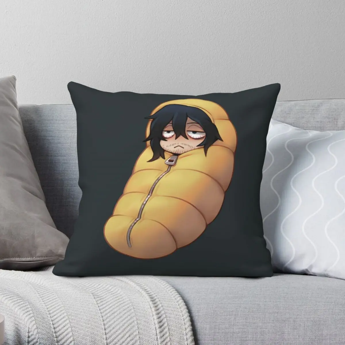 Bakugo's Burrito My Hero Academia Square Pillowcase Polyester Linen Velvet Decorative Throw Pillow Case Home Cushion Cover 18