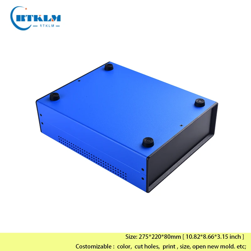 Electronic Device Housing Products Instrument Case DIY Metal Project Boxes Iron Battery Junction Box Enclosure 275*220*80mm