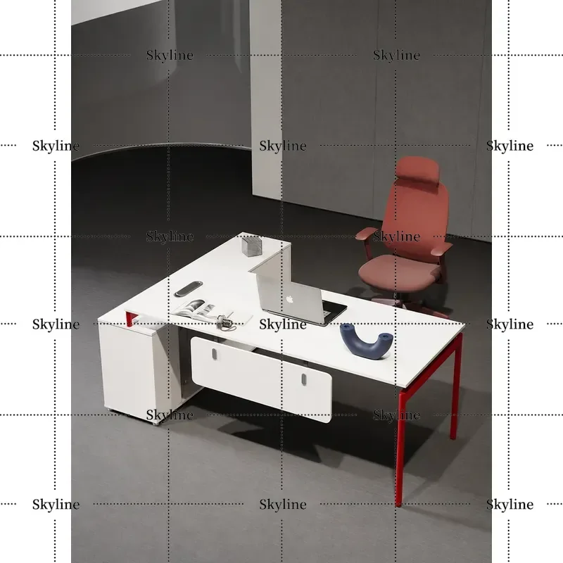 2026 New Light Luxury Executive Desk for Manager Supervisor High End Small Office Table for Leader