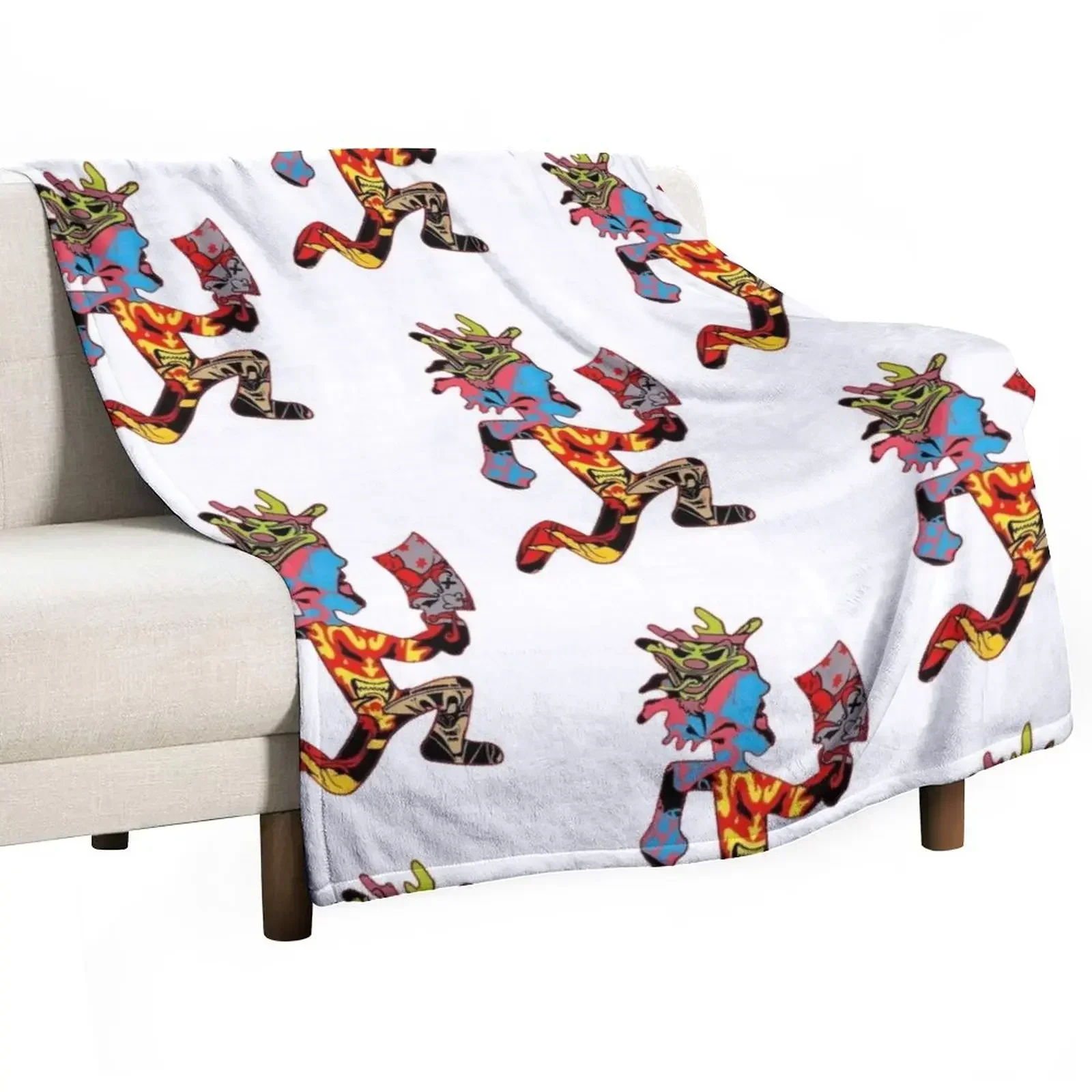 

ICP Hatchetman, Joker cards Throw Blanket Bed linens Plaid Blankets